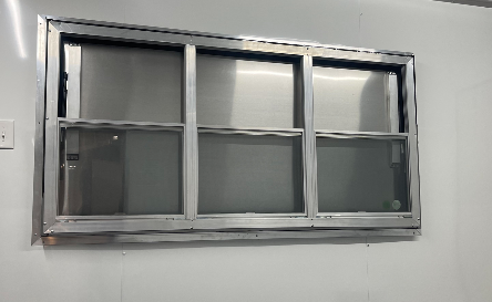 3x6 Concession Window with Glass and Screen